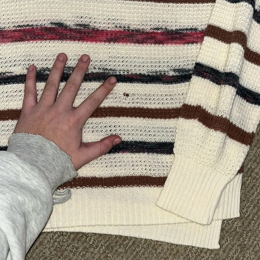 Striped long sleeve henley - Picture 2 of 3